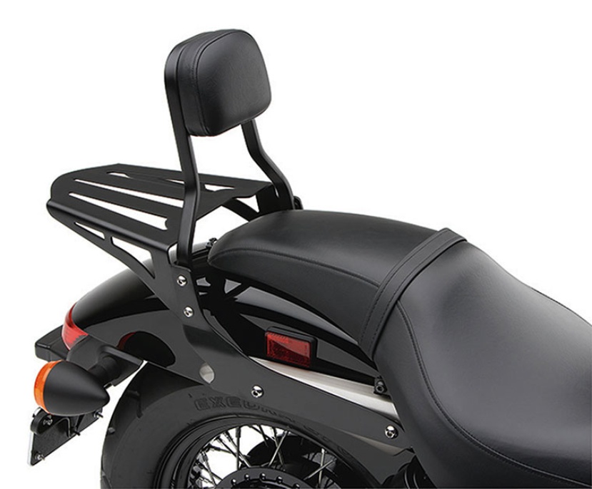 Standard Sissy Bar Black Sissy Bars/Luggage Racks Motorcycle